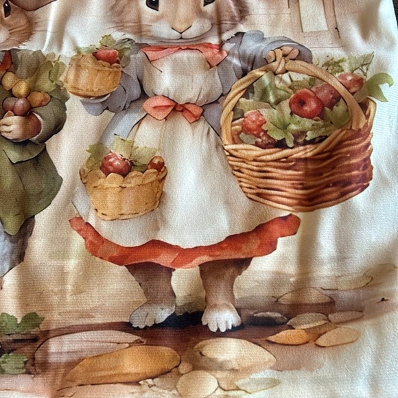 NEW Beatrix Potter Peter Rabbit inspired harvest throw pillow cover baby nursery - Picture 10 of 11